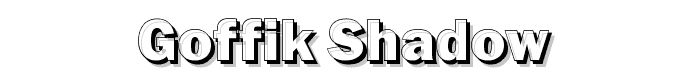 Goffik-Shadow  font